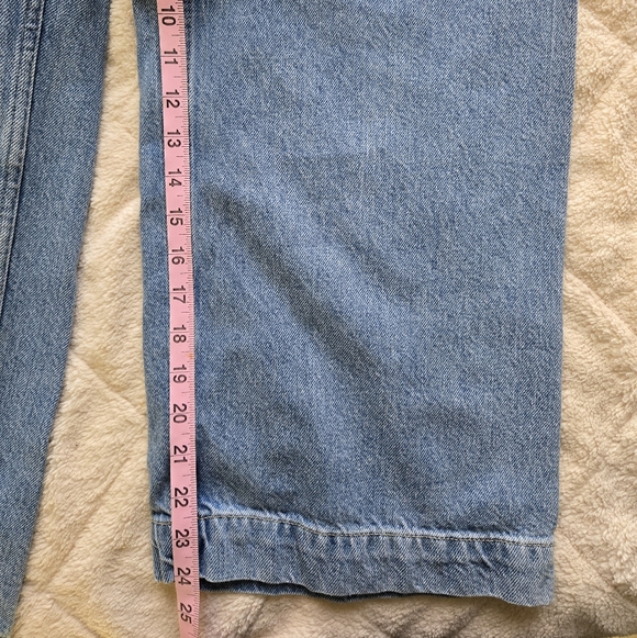 We The Free Wide Leg Jeans Free People Size 28 Denim Women's Hippie Light Blue - Picture 11 of 12